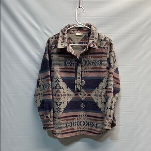 KORI Southwestern Aztec Pullover Jacket – Size M